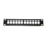 10" modulární patch panel XtendLan 12port, černý