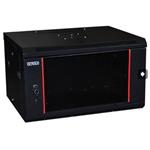 19" OCRACK OCC-04U-45SBK rozvaděč nástěnný 4U/450mm celoskleněné dveře BLACK