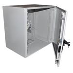 19" OCRACK venkovní rozvaděč IP55 20U-600mm plechové dveře tří bodový zámek