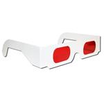 3D brýle - papírové, Red-Red, Lite - ČERVENÁ - ČERVENÁ