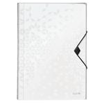 Aktovka s přihrádkami Leitz WOW, PP, bílá