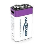Ansmann Li-ion 9V Block with charging electronics