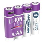 Ansmann Li-ion AA USB connector