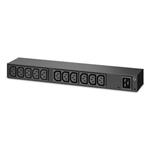 APC Rack PDU, Basic, 0U/1U, 120-240V/15A, 220-240V/10A, (8) C13