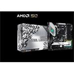 ASROCK MB B550M STEEL LEGEND (AM4, amd B550, 4xDDR4 4733, 6xSATA3, 7.1, HDMI +DPort, M.2, USB3.2, mATX)