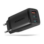 AXAGON ACU-DPQ65, GaN wallcharger, 3x port (USB-A + dual USB-C) PD3.0/QC4+/PPS/Apple, 65W