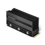 AXAGON CLR-M2XL, aluminium passive heatsink for double-sided M.2 SSD, height 36 mm