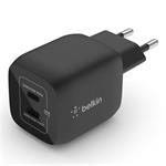 Belkin 45W DUAL USB-C GAN WALL CHARGER WITH PPS, BK