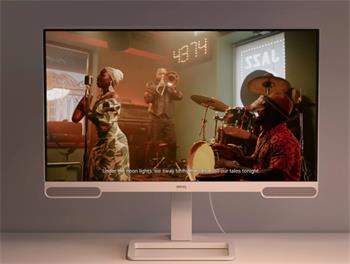 BenQ LCD EW2790U 27" IPS/3840x2160/5ms/350nits/1000:1/3xHDMI/5xUSB/repro/Pivot/Výškově nastavitelný/VESA/bílá