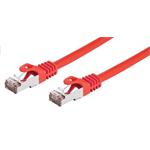 C-TECH Kabel patchcord Cat6, FTP, červený, 1m