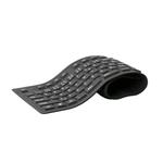 C-TECH klávesnice FK-01, gelová, flexibilní, černá, USB, CZ/SK