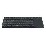 C-TECH klávesnice WLTK-01, bezdrátová klávesnice s touchpadem, černá, USB,CZ/SK