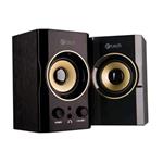 C-TECH reproduktory SPK-11, 2.0, dřevěné, černo-zlaté, USB, 5W