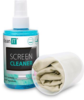 CLEAN IT čistící roztok na obrazovky s utěrkou, 200ml