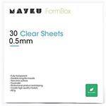 Clear Sheets, 30 průhledných 0,5mm archů pro Formbox