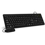 CONNECT IT Combo drátová černá klávesnice + myš, CZ + SK layout