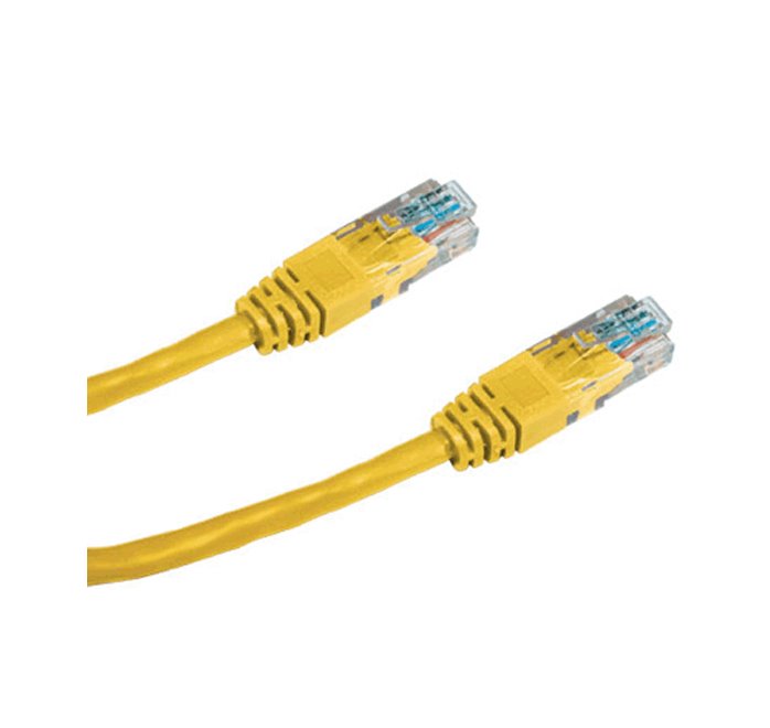 Patch cord UTP CAT6 2m žlutý NC Computers s.r.o.