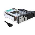 Delock 5.25" Mobile Rack for 1 x 2.5" + 1 x 3.5" SATA HDD + 2 x USB 3.0 ports
