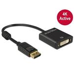 Delock Adapter Displayport 1.2 male > DVI female 4K Active black
