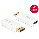 Delock Adapter Displayport 1.2 male > HDMI female 4K Active white