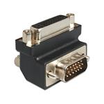 Delock Adapter DVI 24+5 pin female > VGA 15 pin male 90° angled