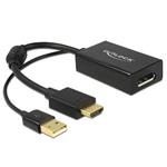 Delock Adapter HDMI-A male > Displayport 1.2 female black
