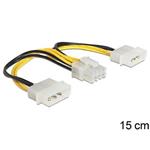 Delock Cable Power 8 Pin EPS > 2 x 4 Pin molex