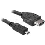 Delock HDMI 1.4 cable A/D male/male, lenght 1 meter