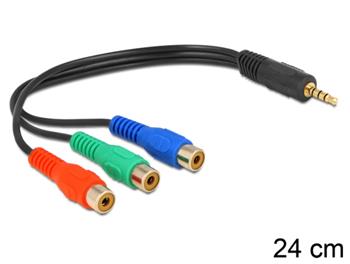 delock kabel 3 x rca cinch samice gt stereo konektor 3 5 mm 4 pin delock kabel 3 x rca cinch samice gt stereo konektor 3 5 mm 4 pin