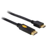 Delock kabel DisplayPort samec na HDMI samec, délka 3m