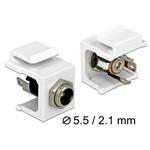 Delock Keystone module DC 5.5 x 2.1 mm socket