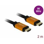 Delock Ultra vysokorychlostní HDMI kabel, 48 Gbps, 8K 60 Hz, 2 m