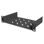 Digitus 10" shelf 1U,black, load capacity 25kg depth 25,4 cm