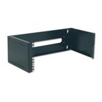 DIGITUS 19" 2U wall mounting patch-bracket Color black RAL 9005 Unmounted, Flatpackage