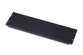 DIGITUS 19" 3U blank panel, Color black RAL 9005