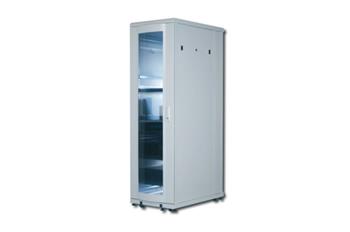 DIGITUS 19" 42U server cabinet, 2049x600x1000mm, Color grey RAL 7035 Glass door