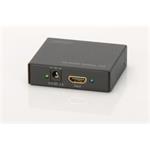 Digitus 4K HDMI Rozbočovač 1x2,, podporuje audio, DSD audio, HD Audio, vč. Dálkového ovládání, černý