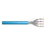 DIGITUS CAT 6A U-FTP installation cable, raw, length 100 m, paper box, AWG 23/1, LSZH-1, simplex, color blue