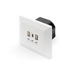DIGITUS Charger Box for Smartphones / Tablets with 2 x USB A, 1 x USB Type-C™, 3100 mA, UP