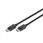 DIGITUS DisplayPort connection cable, DP M/M, 5.0m, w/interlock, Ultra HD 8K, Vers. 1.3/1.4, b