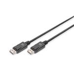 Digitus DisplayPort connection cable1.00m, CU, AWG28, 2x shielded, M/M, black