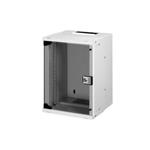 DIGITUS DN-49102 10" 9U wall mounting cabinet, SOHO PRO 460 x 315 x 300 mm, grey (RAL 7035)