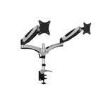 Digitus Dual Monitor mount for LCD/LED monitor  up to 69cm (27") fully flexible gas spring mount, max load 8kg, max VESA 100x100