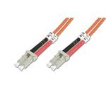 DIGITUS Fiber Optic Patch Cord, LC to LC Multimode 50/125 µ, Duplex Length 10m, Class OM2