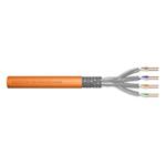 Digitus Instalační kabel CAT 7 S-FTP, 1200 MHz Dca (EN 50575), AWG 23/1, 1000 m buben, simplex, barva oranžová
