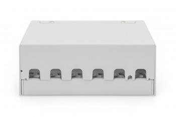 DIGITUS Modular Desktop Patch Panel, shielded 6-port, light grey