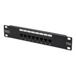 Digitus Patch Panel, CAT5E, 10", unshielded 8 X RJ45 Socket 8P8C, LSA, 1U Color black