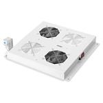 Digitus Roof cooling unit for Unique Network & Dyna. Basic 2 fans, switch, thermostat, 276 m3 air circ./h, color grey (RAL 7035)