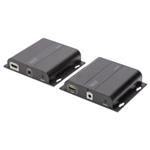 DIGITUS Sada 4K HDMI Extender přes IP, 4K*2K@30 Hz přes síťový kabel (CAT 5 / 5e / 6/7), černá