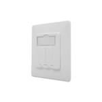DIGITUS Surface mount box for faceplates,86x86x32mm, RAL 1013